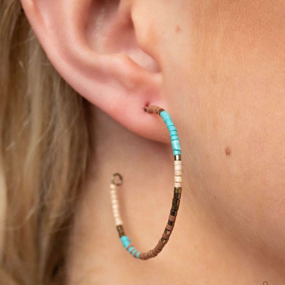 New In package Paparazzi seedbead hoops